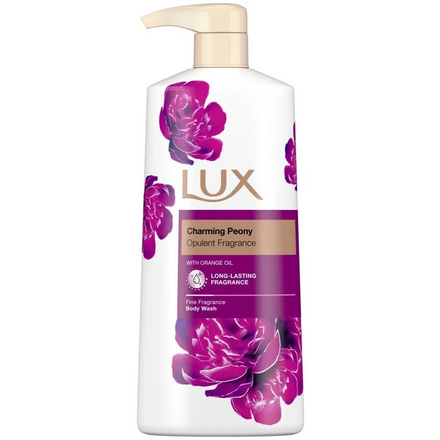 Lux douchegel Charmante pioenroos Fragrance with orange Oil Body Wash 600ml
