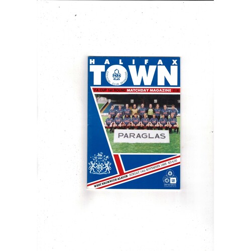Halifax Town v West Bromwich Albion FA Cup Football Programme 1993/94