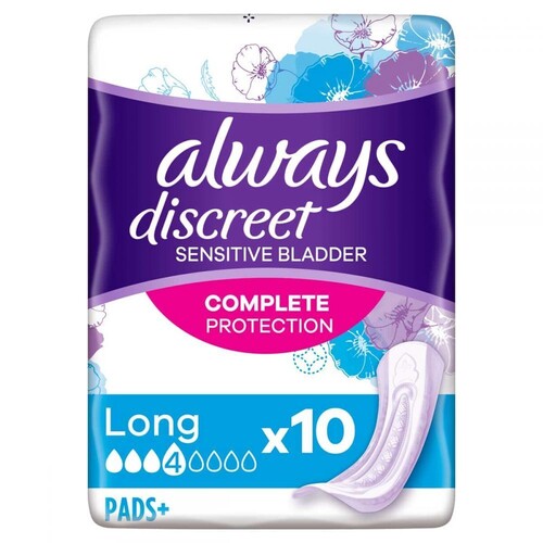 Always Discreet Pads Long 10 Pads