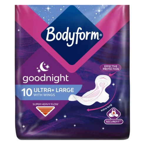 Bodyform Goodnight Ultra Large with Wings 10 pads
