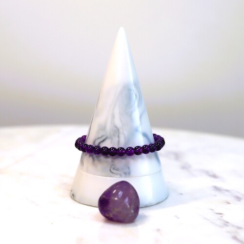 Amethyst Beaded Bracelet