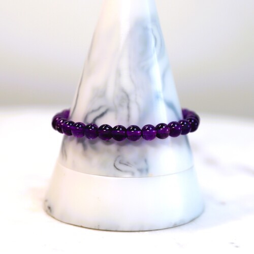 Amethyst Beaded Bracelet