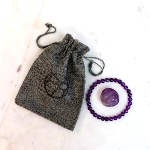 Amethyst Beaded Bracelet