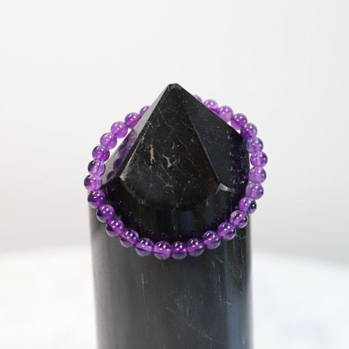 Amethyst Beaded Bracelet