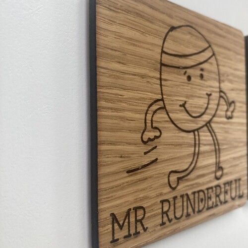 Miss/Mr Runderful Oak Coaster