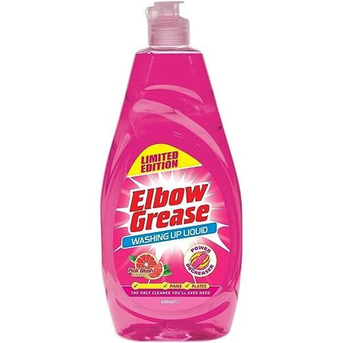 Elbow Grease Washing Up Liquid Pink 600ml