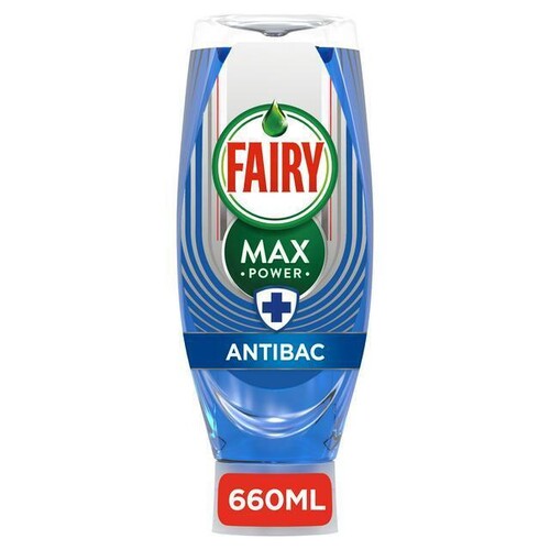 Fairy Washing Up Liquid Max Power Anti Bacterial Tea Tree 640ml