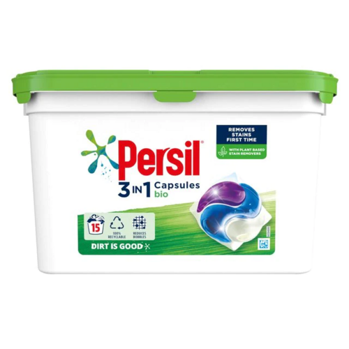Persil 3 in 1 Laundry Washing Capsules Bio 15 pc