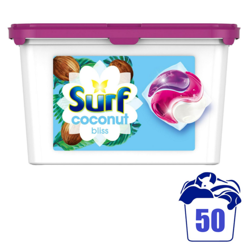 Surf 3-in-1 Coconut Bliss Washing Capsules- 50W