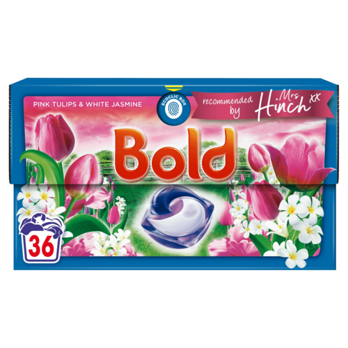 Bold Mrs Hinch Laundry Pods Pink Tulips& Jasmine 36w