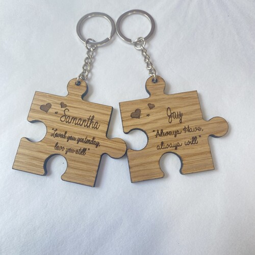 Personalised Jigsaw Piece Keyring's