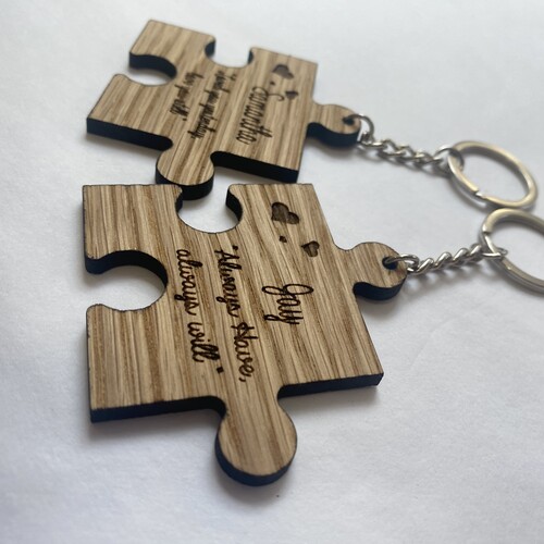 Personalised Jigsaw Piece Keyring's