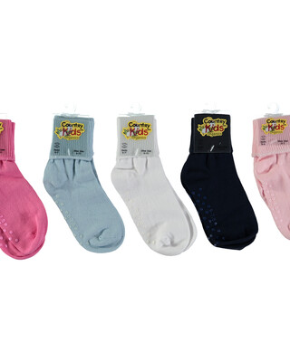Organic ankle sock with non skid