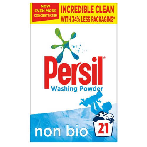 Persil Fabric Cleaning Washing Powder Non Bio 21 Wash