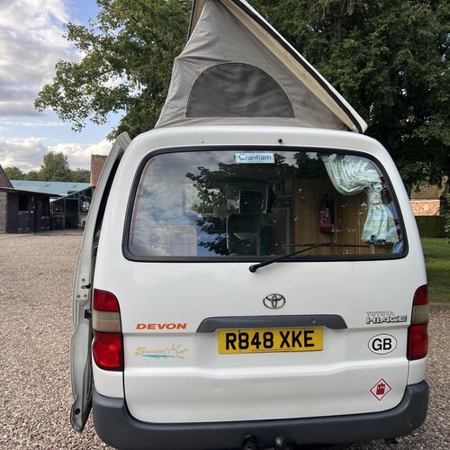 Devon Sunrise Camper Van Toyota Hiace 1997 Heating - Toilet - Great Spec