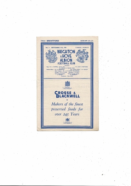 Latest Football Programmes Listed today