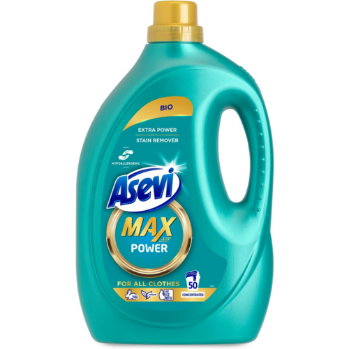 Asevi Max, Hypoallergenic Bio Laundry Detergent, Concentrated 50W