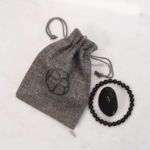 Black Tourmaline Beaded Bracelet