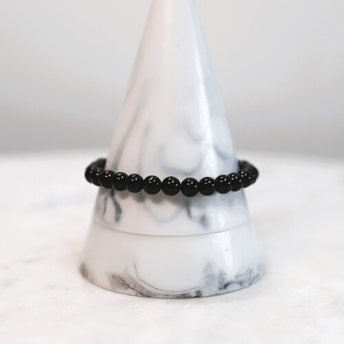 Black Tourmaline Beaded Bracelet