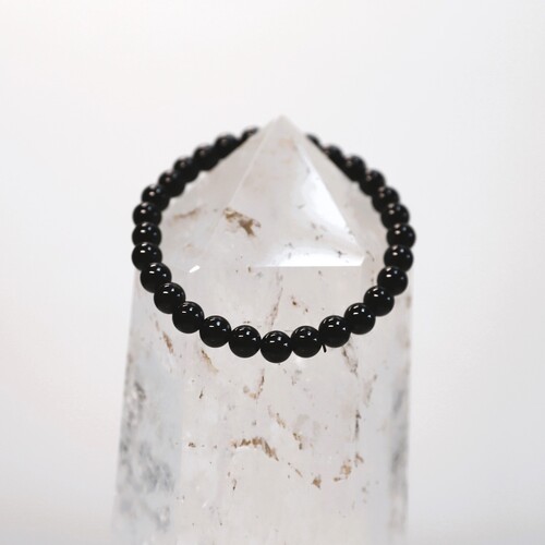 Black Tourmaline Beaded Bracelet