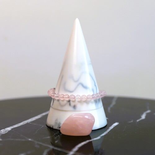 Rose Quartz Beaded Bracelet - SOLD