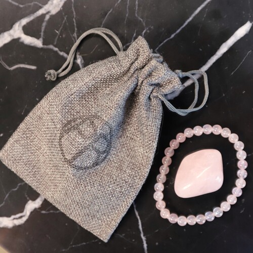 Rose Quartz Beaded Bracelet - SOLD