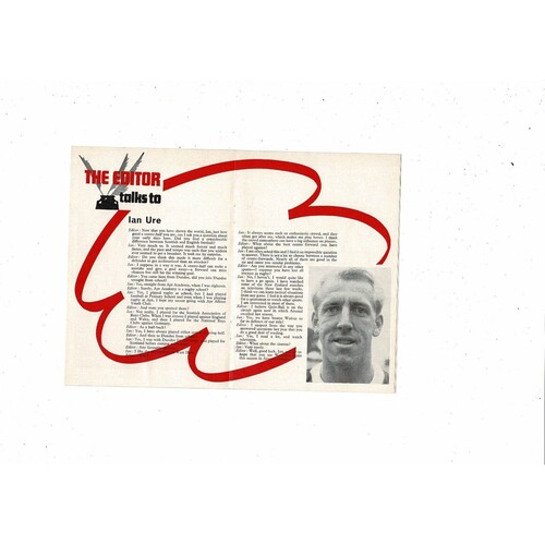 1967/68 Arsenal v Nottingham Forest Football Programme