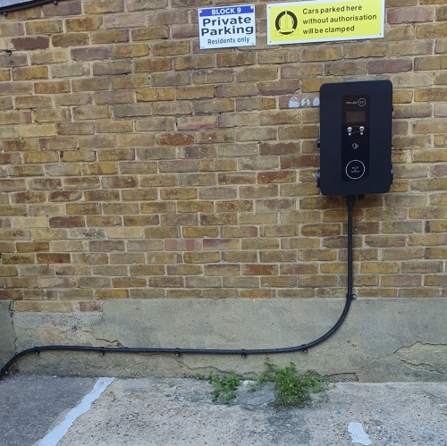 3 Phase twin socket Electric Vehicle Charger in West London