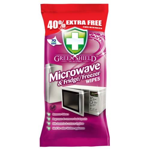Greenshield Microwave & Fridge Freezer Wipes 70s