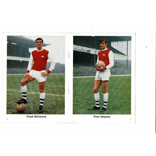 1968/69 Arsenal v Charlton Athletic FA Cup Football Programme