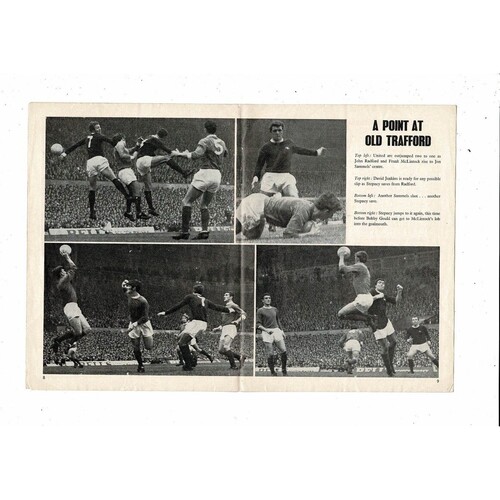 1968/69 Arsenal v Liverpool League Cup Football Programme