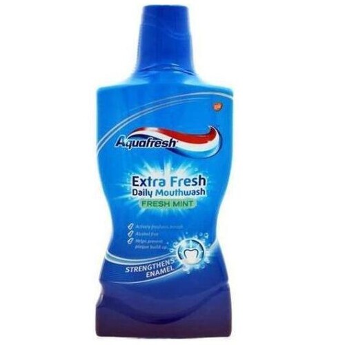 Aquafresh Extra Fresh Daily Mouthwash Fresh Mint 500ml