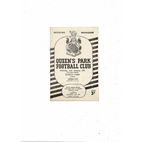 Queens Park Football Programmes