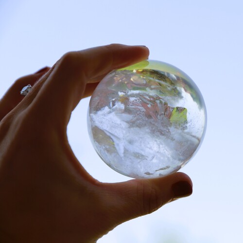 Lemurian Quartz Polished Sphere