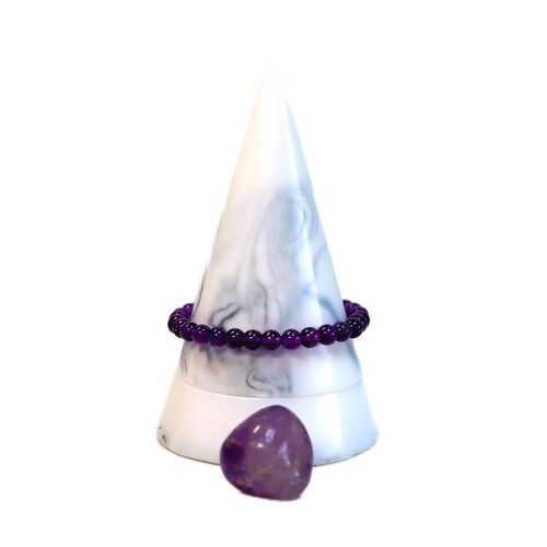 Amethyst Beaded Bracelet