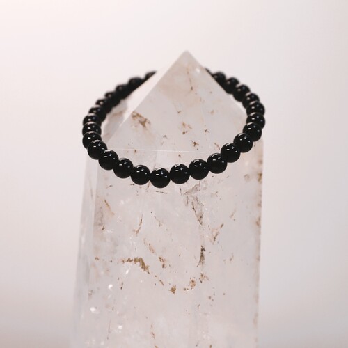 Black Tourmaline Beaded Bracelet