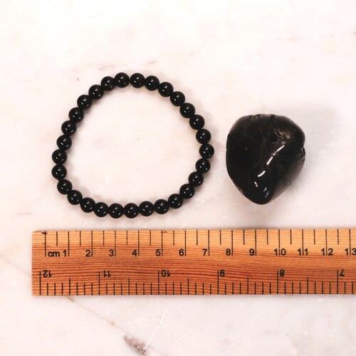 Black Tourmaline Beaded Bracelet