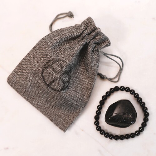 Black Tourmaline Beaded Bracelet