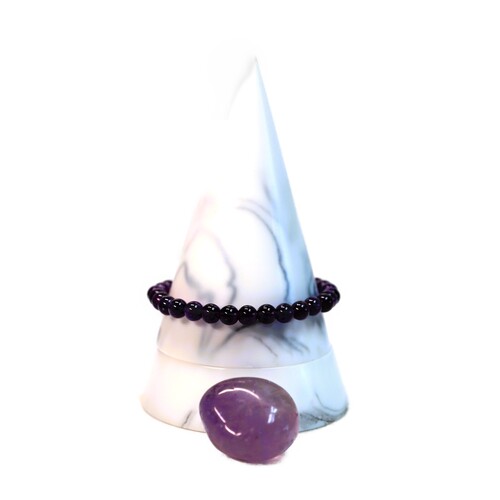 Amethyst Beaded Bracelet