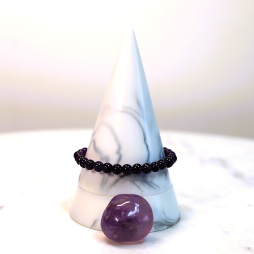 Amethyst Beaded Bracelet