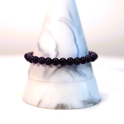 Amethyst Beaded Bracelet