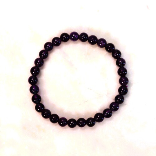 Amethyst Beaded Bracelet