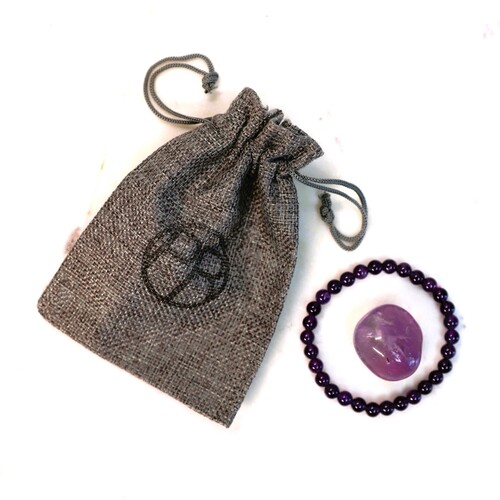 Amethyst Beaded Bracelet