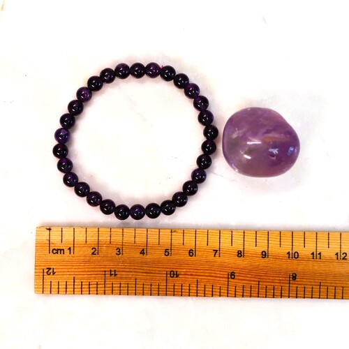 Amethyst Beaded Bracelet