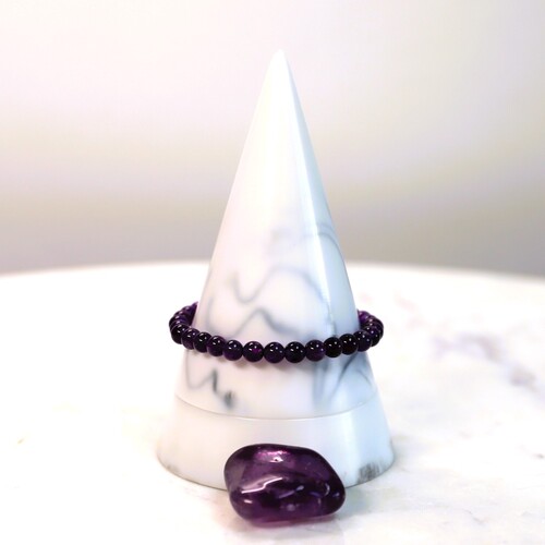 Amethyst Beaded Bracelet