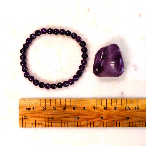 Amethyst Beaded Bracelet