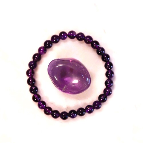 Amethyst Beaded Bracelet