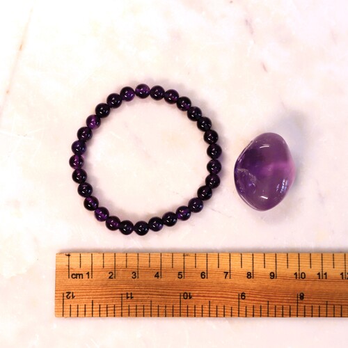 Amethyst Beaded Bracelet