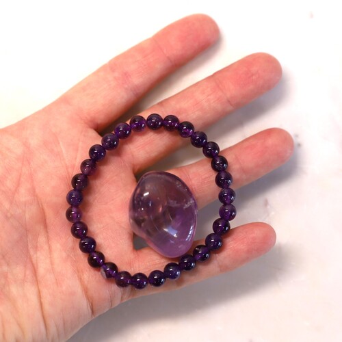 Amethyst Beaded Bracelet