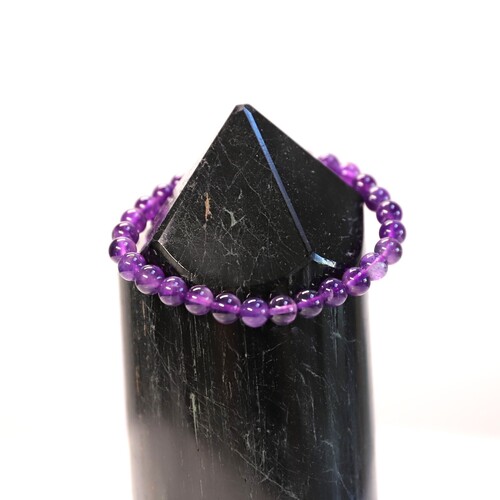 Amethyst Beaded Bracelet